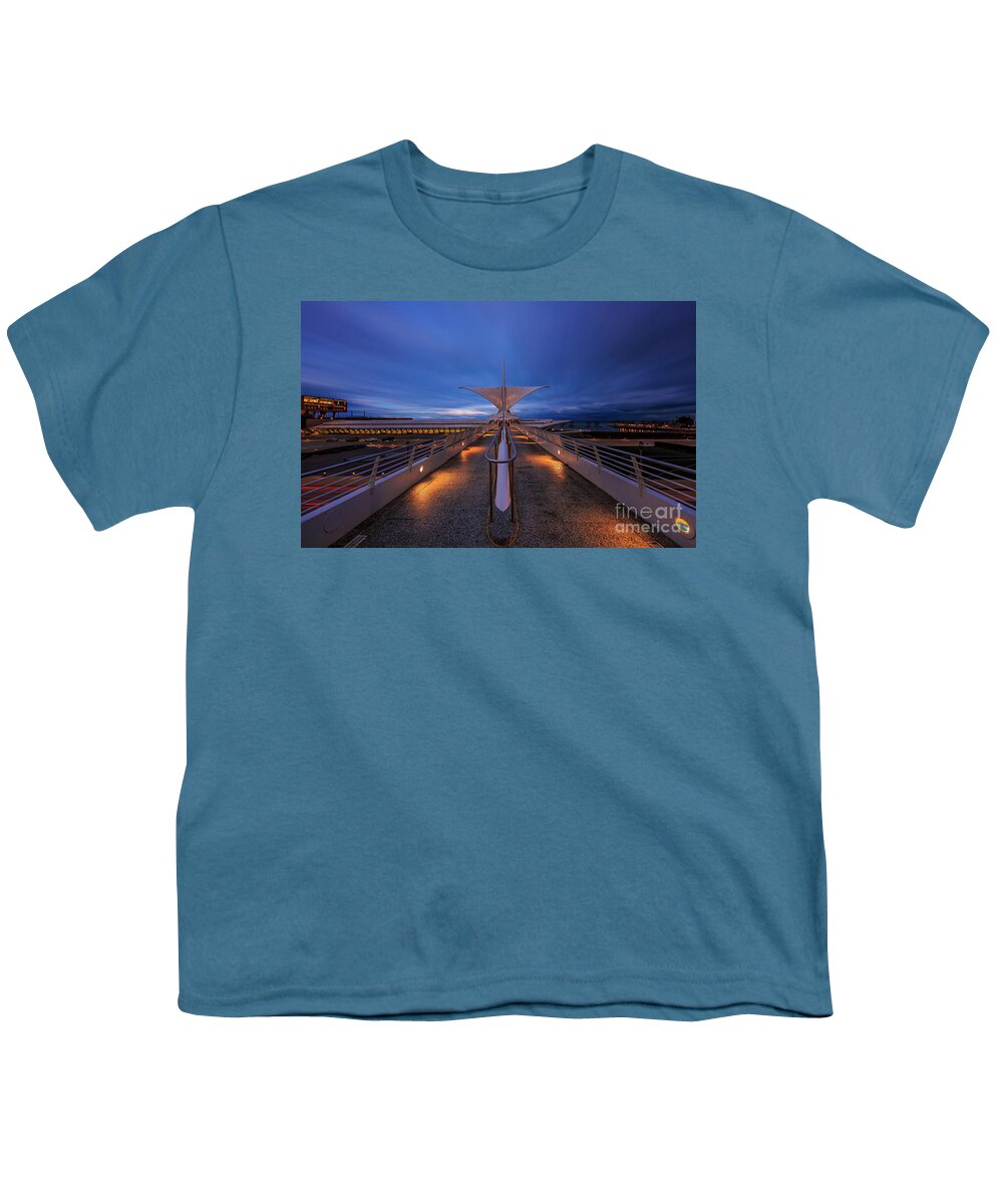 City Youth T-Shirt featuring the photograph MAM Twilight by Andrew Slater