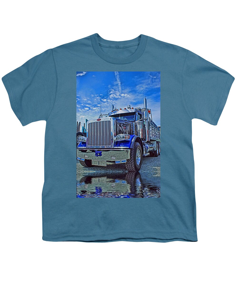 Trucks Youth T-Shirt featuring the photograph Midnight Blue by Randy Harris