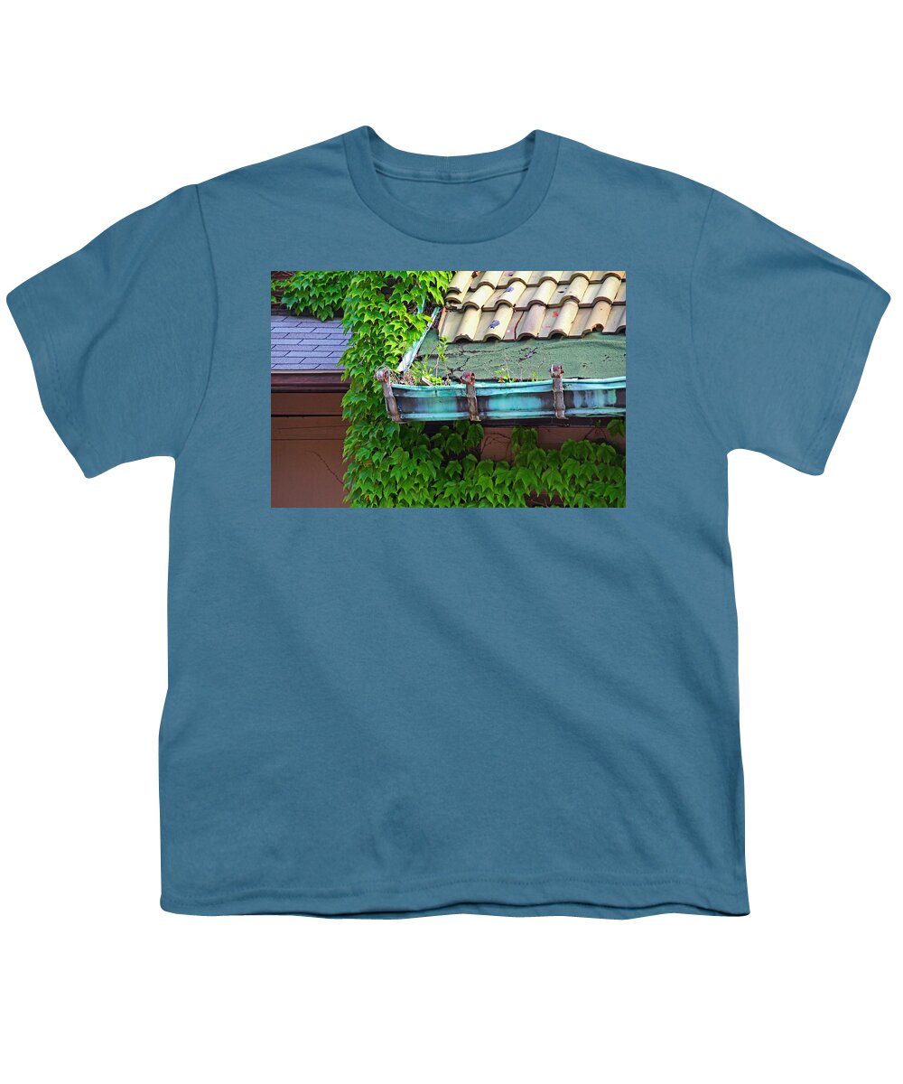 Old West End Youth T-Shirt featuring the photograph Old West End Mary Manse College Power Plant Roof by Michiale Schneider