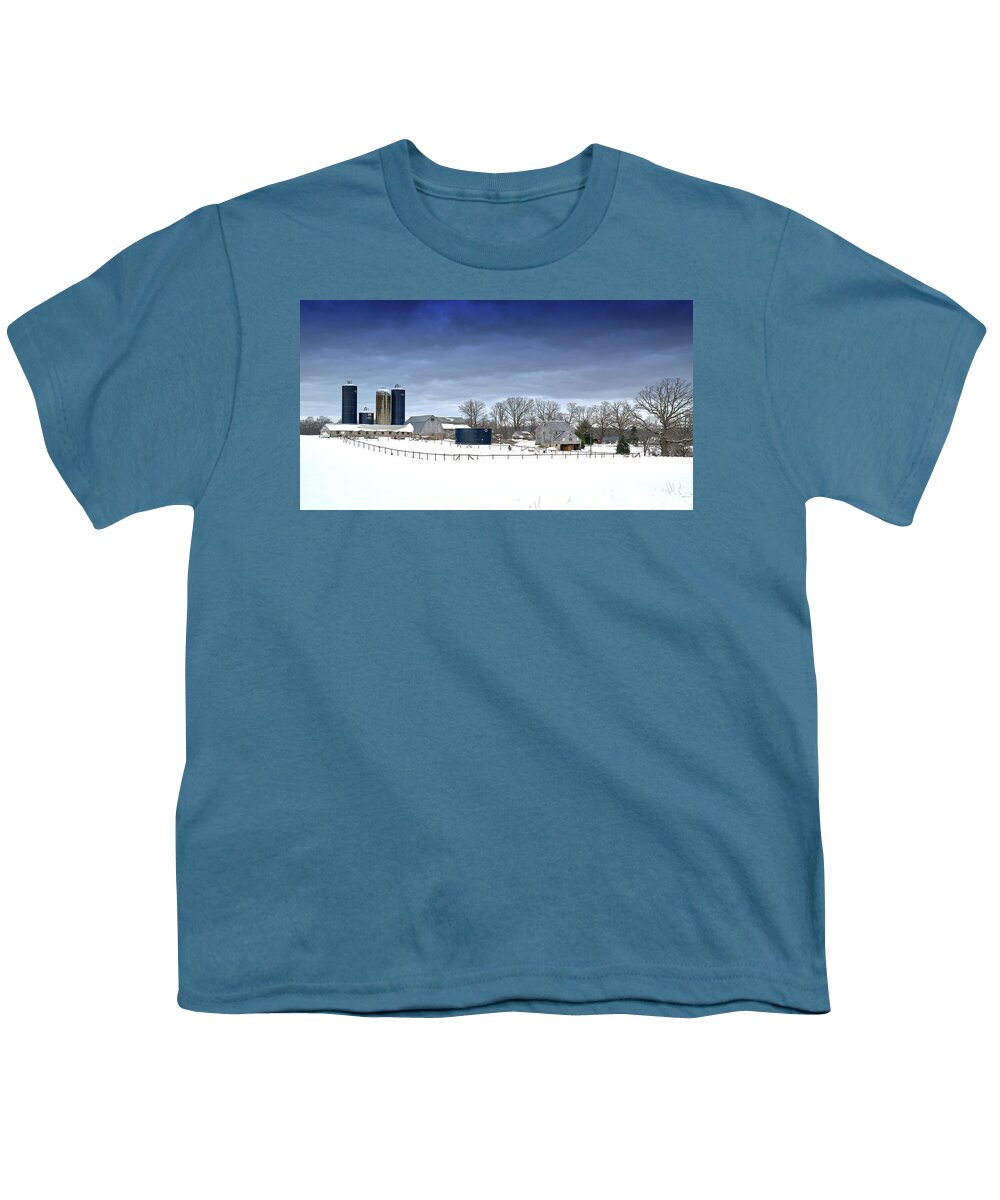 Landscape Youth T-Shirt featuring the photograph PA Farm by Paul Ross