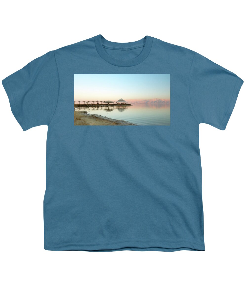 Dead Youth T-Shirt featuring the photograph Pastel colors of the Dead Sea by Adriana Zoon