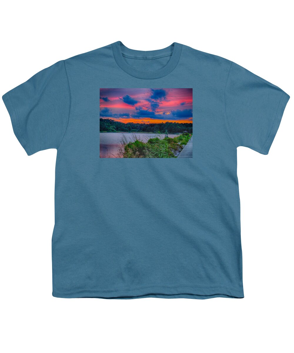 Sunset Youth T-Shirt featuring the photograph Pre-Sunset at HBSP by Bill Barber