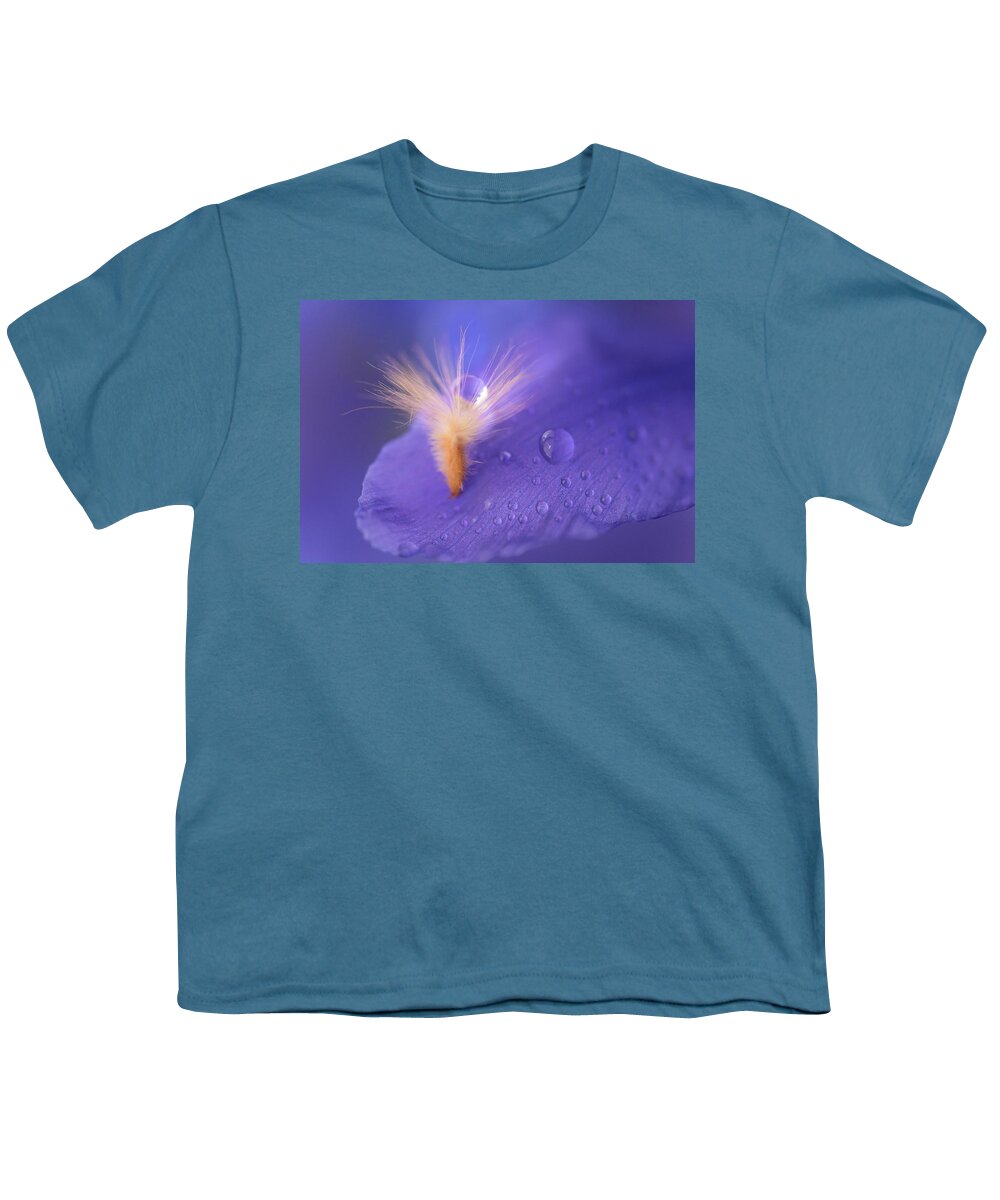 Iris Youth T-Shirt featuring the photograph Purple dream by Giovanni Allievi