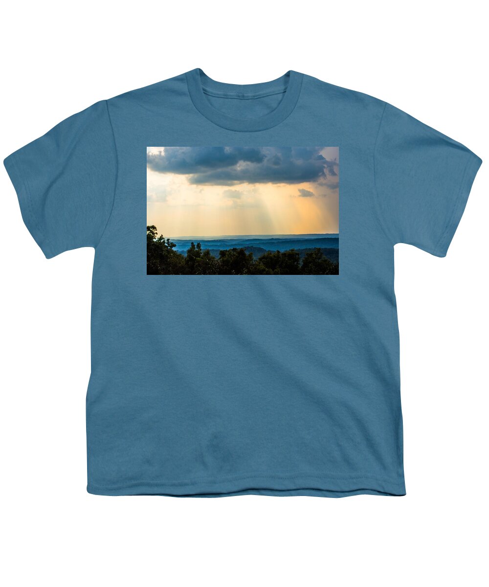 Sunlight Youth T-Shirt featuring the photograph Rays of Nature by Parker Cunningham