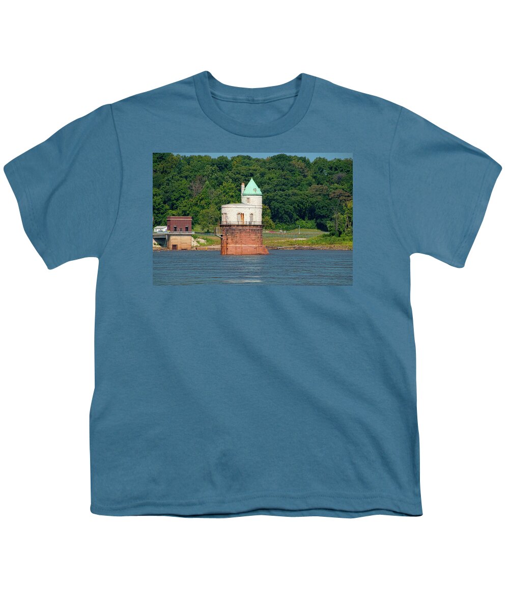 Bridge Youth T-Shirt featuring the photograph River Castle by Steve Stuller