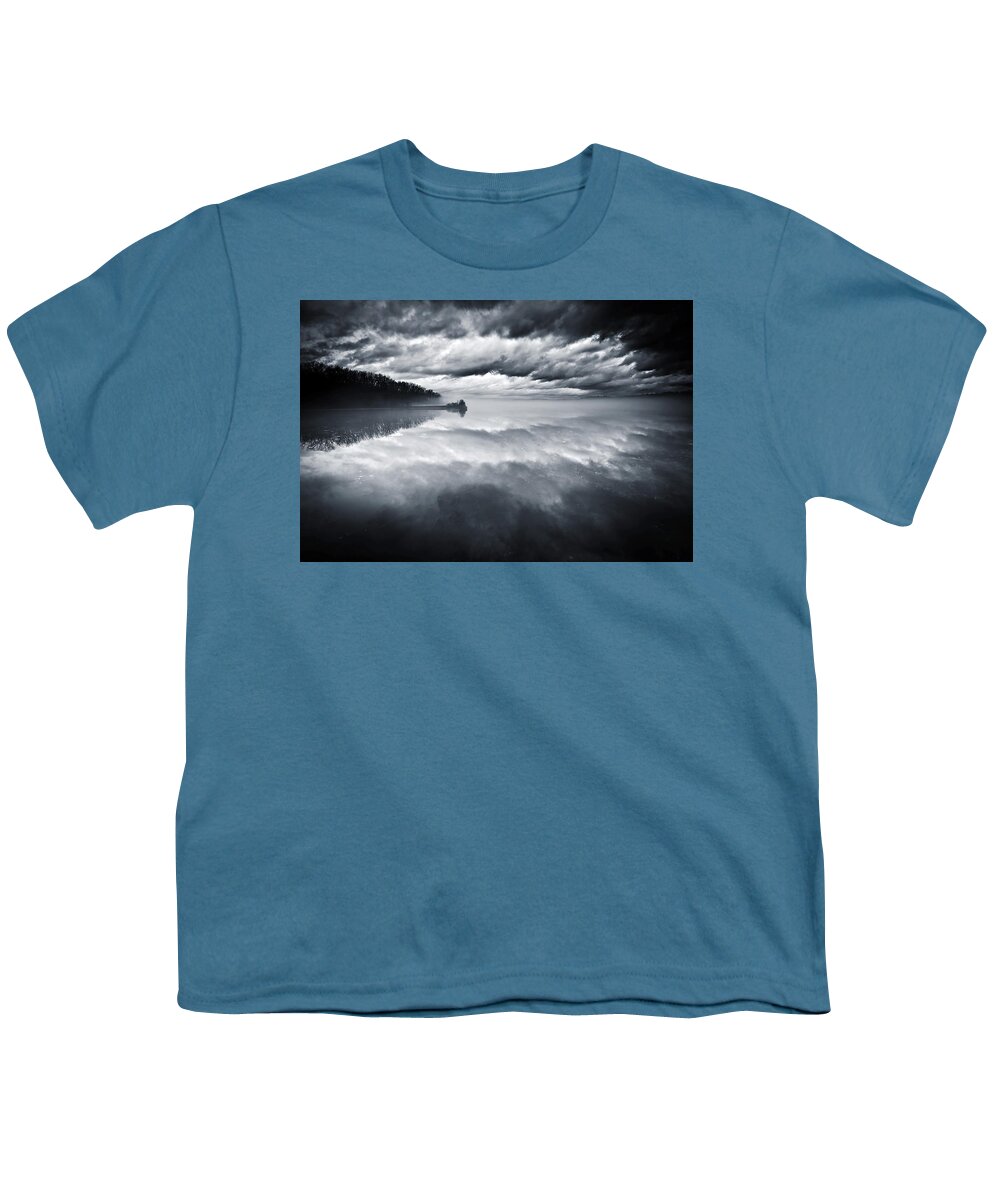 Cloudscape Youth T-Shirt featuring the photograph River of Dreams by Neil Shapiro