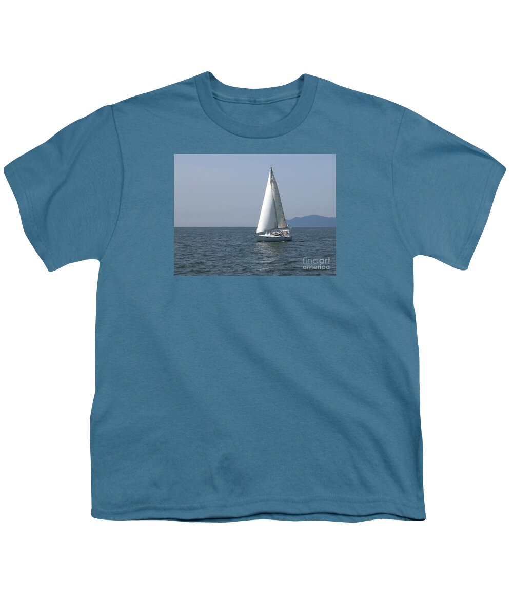 Sail Youth T-Shirt featuring the photograph Sailing Away by Vivian Martin