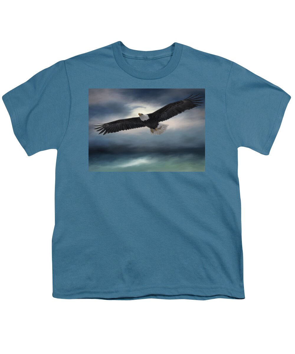 Sea To Sky Youth T-Shirt featuring the photograph Sea To Sky - Eagle Art by Jordan Blackstone