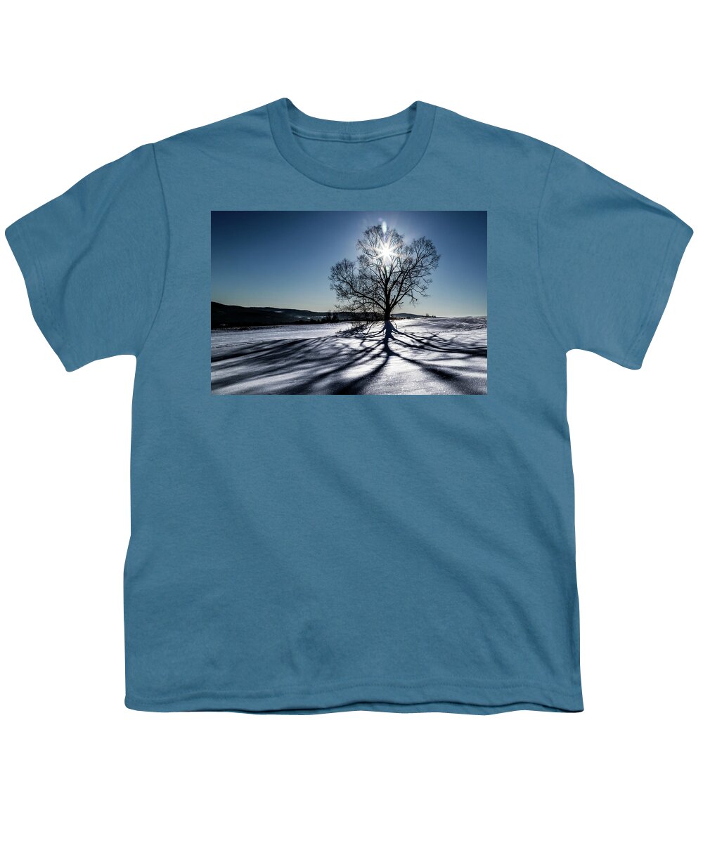 Vermont Youth T-Shirt featuring the photograph Shadow Tree by Tim Kirchoff