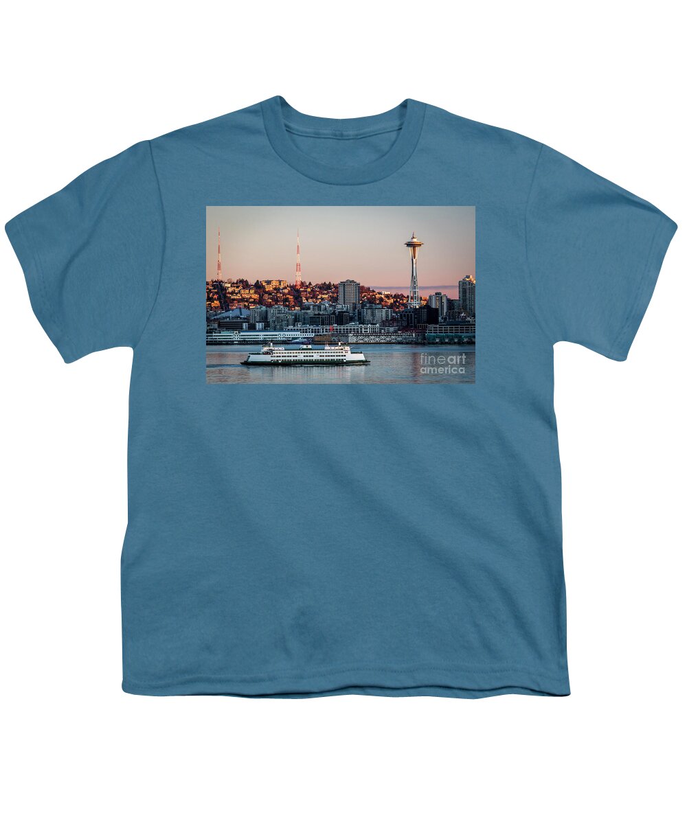 Cityscapes Youth T-Shirt featuring the photograph Space Needle.Seattle,Washington by Sal Ahmed