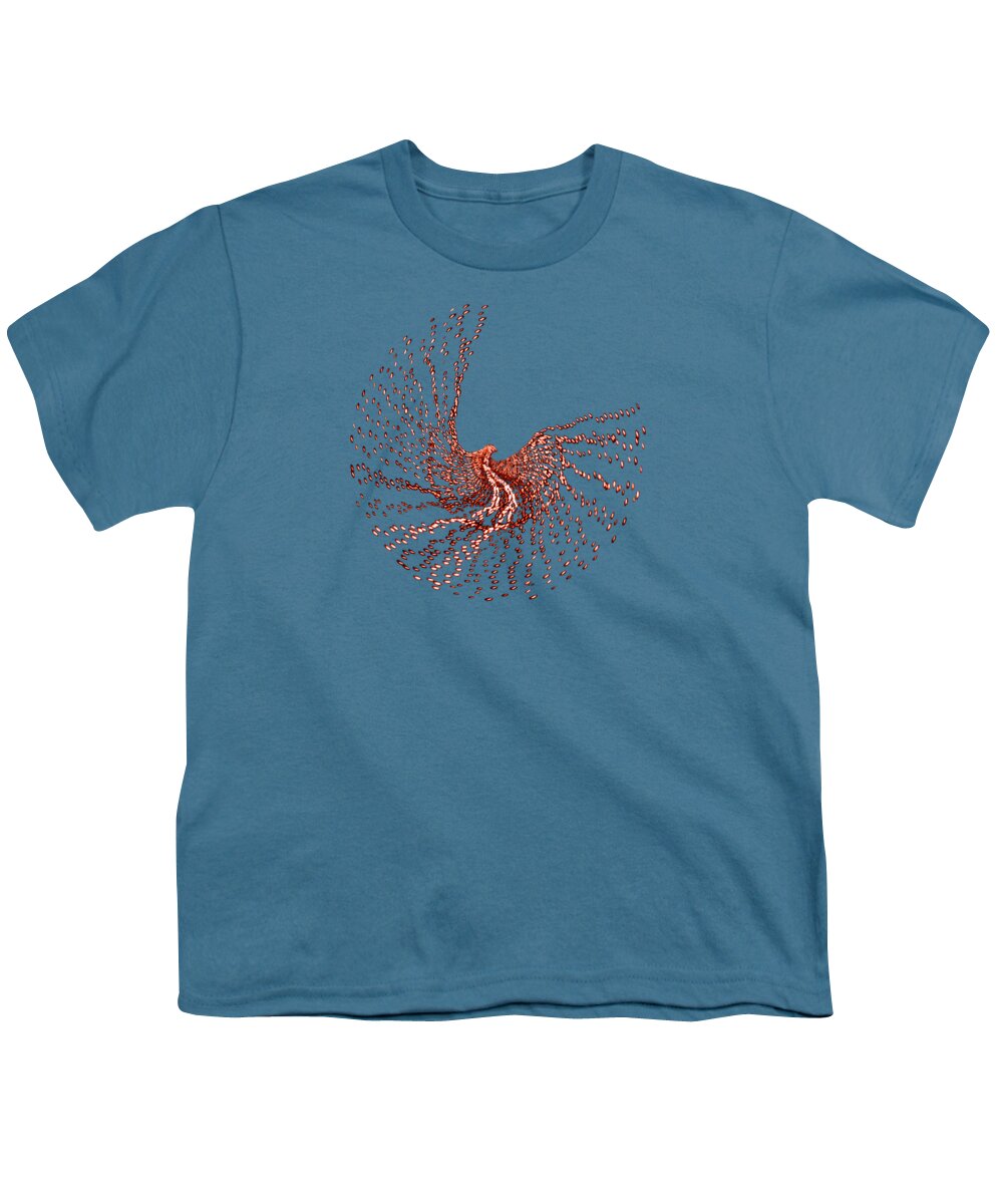 Bird Youth T-Shirt featuring the digital art Spirit In Flight Transparent by Wendy Rickwalt