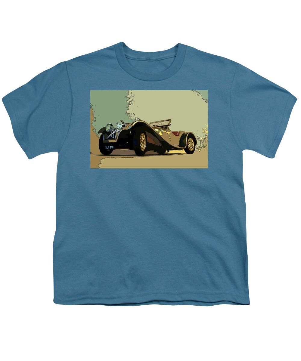 Sports Car Youth T-Shirt featuring the photograph Ss100 by James Rentz