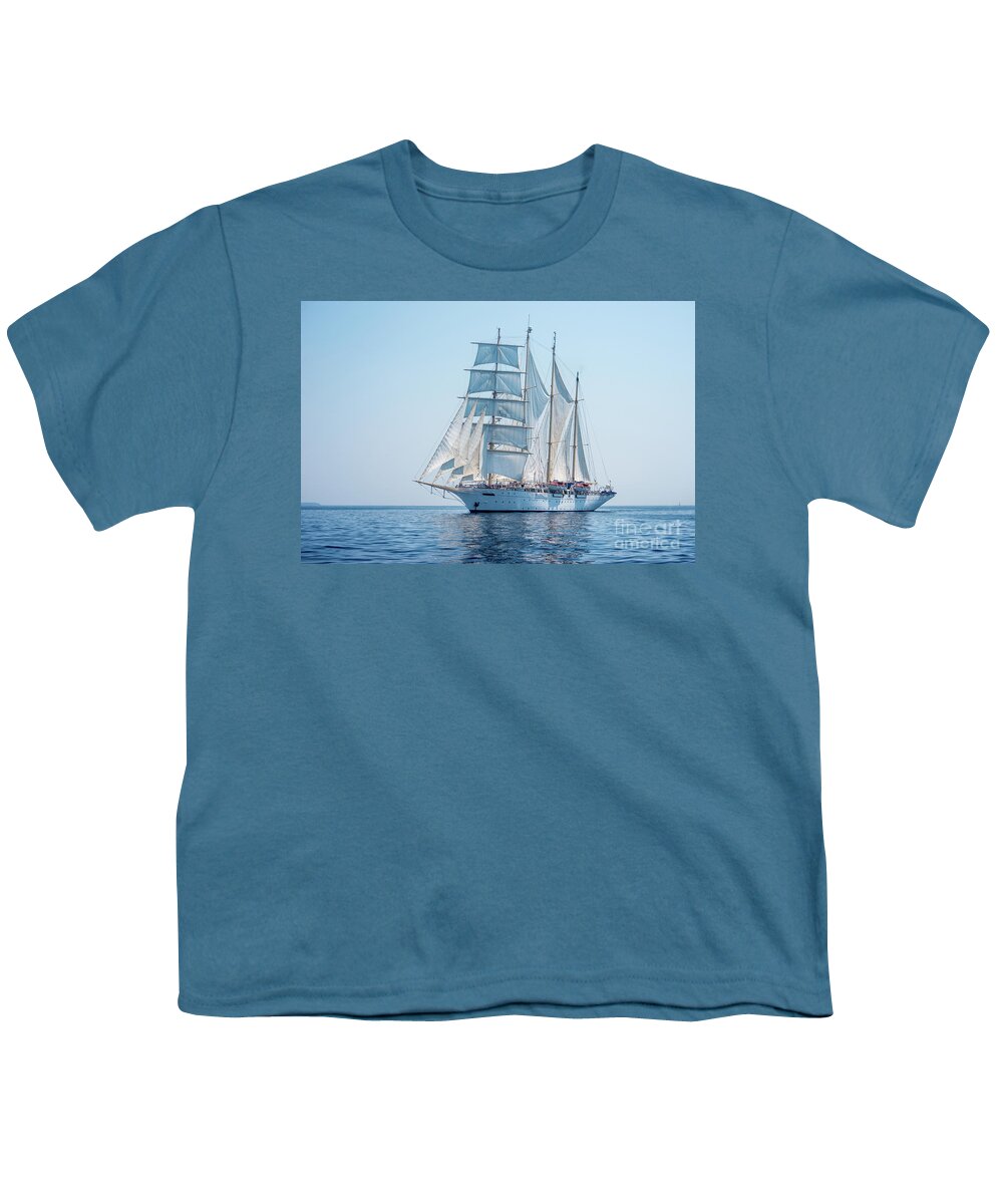 Aegis Youth T-Shirt featuring the photograph Star Flyer III by Hannes Cmarits
