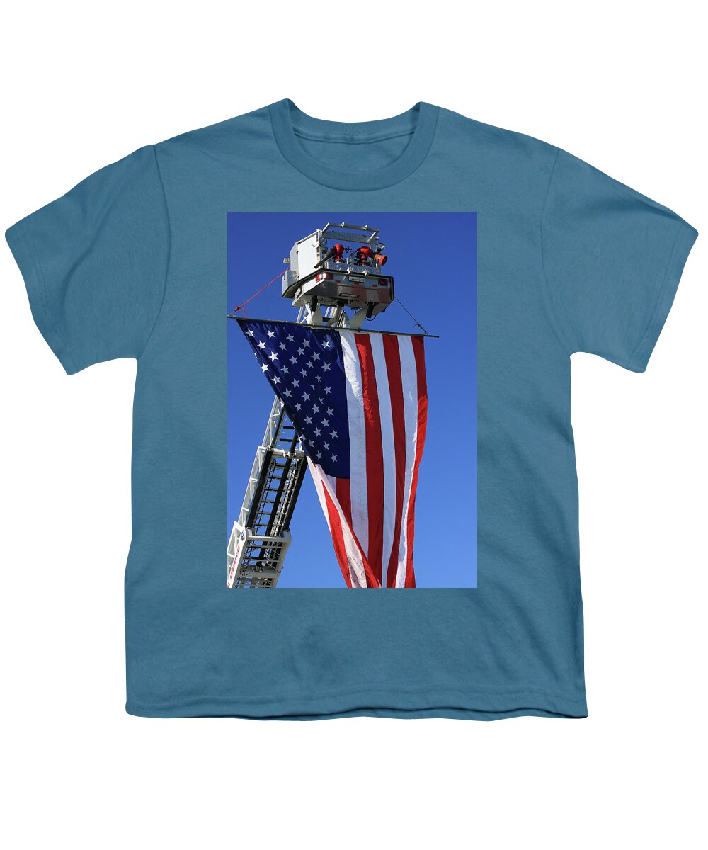 Americana Youth T-Shirt featuring the photograph Stars and Stripes by Karol Livote