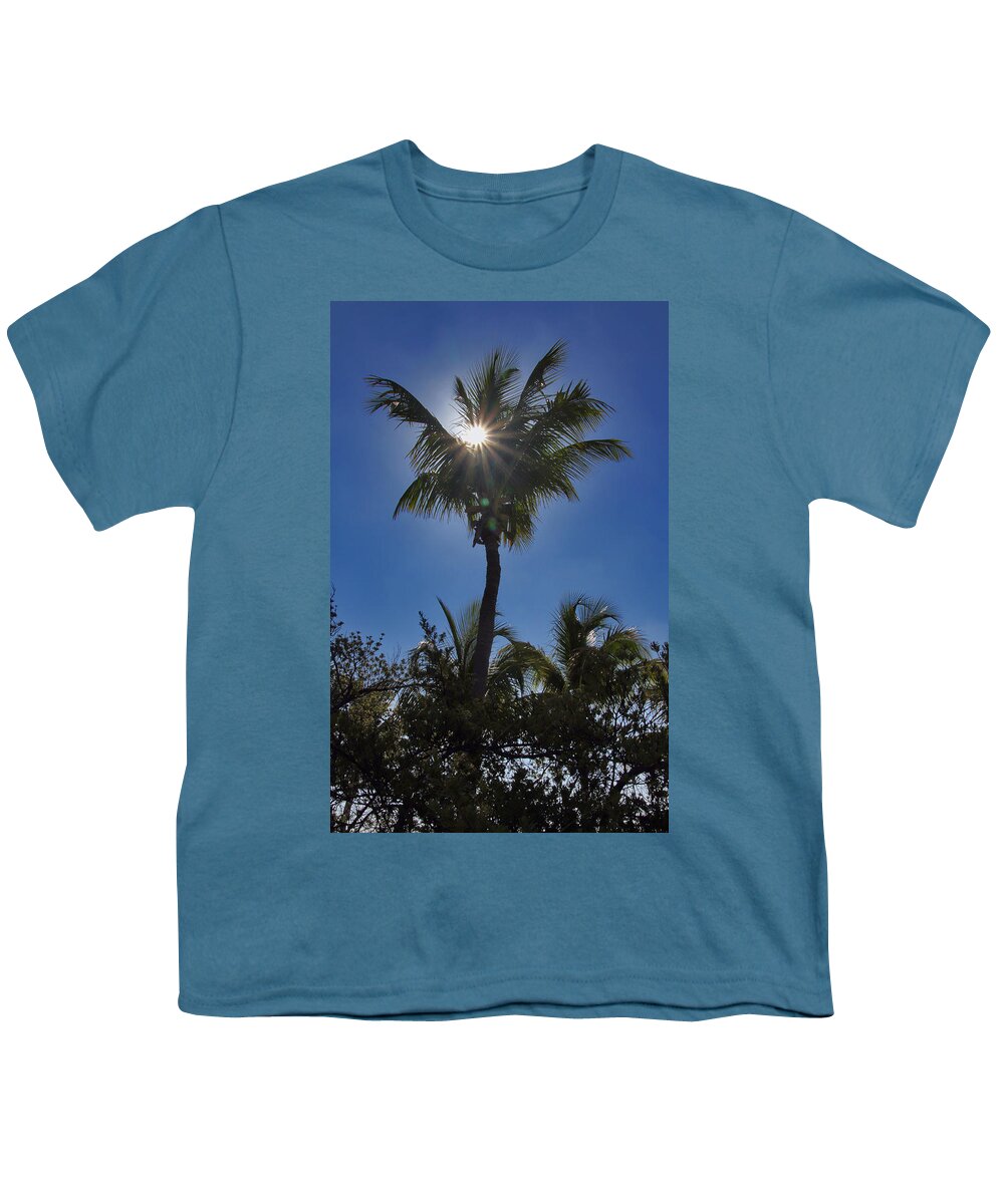 Nature Youth T-Shirt featuring the photograph Sunny Palm by Bob Slitzan
