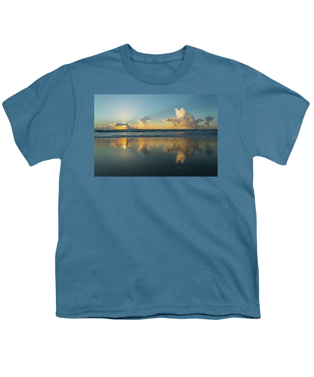Lorida Youth T-Shirt featuring the photograph Sunrise Cloud Parade Delray Beach Florida by Lawrence S Richardson Jr