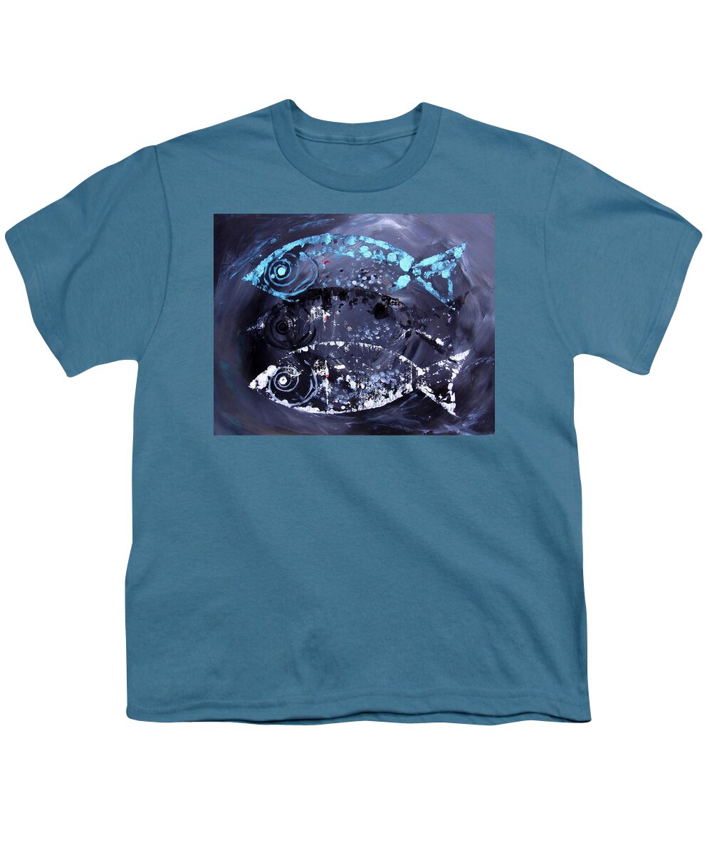 Fish Youth T-Shirt featuring the painting The End of This is Near by J Vincent Scarpace