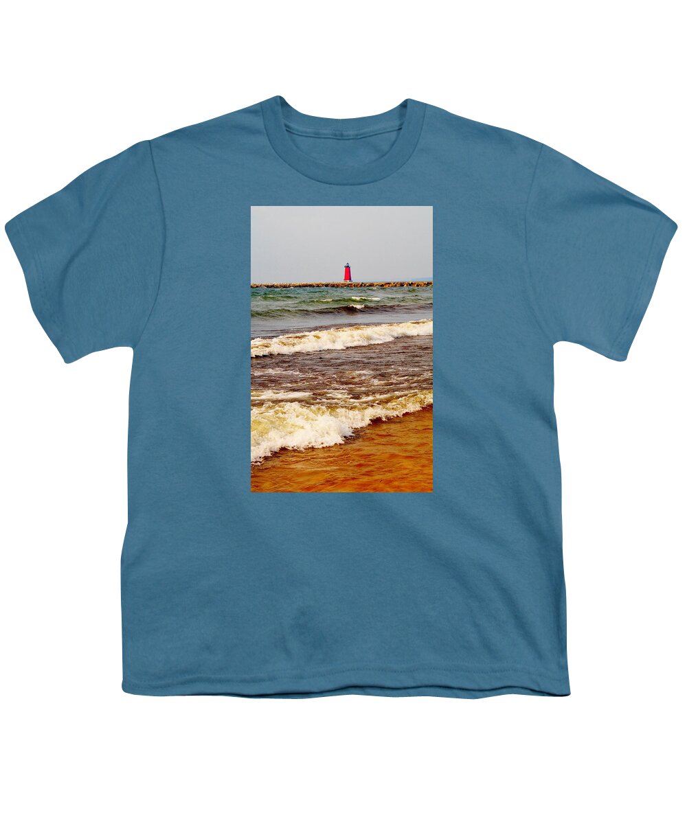 Lake Michigan Youth T-Shirt featuring the photograph The North Shore by Daniel Thompson