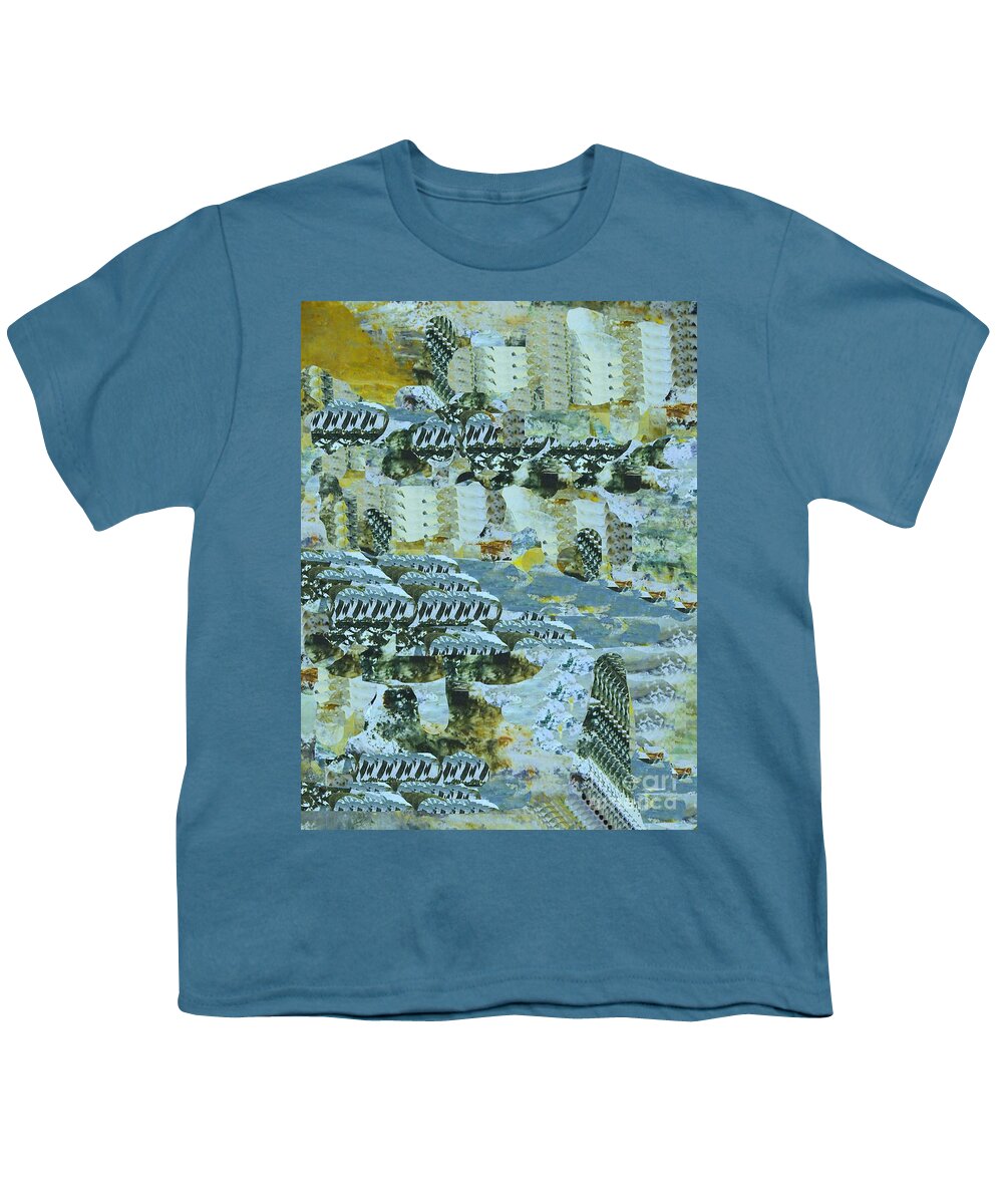 Digital Art Youth T-Shirt featuring the digital art The Riviera by Nancy Kane Chapman