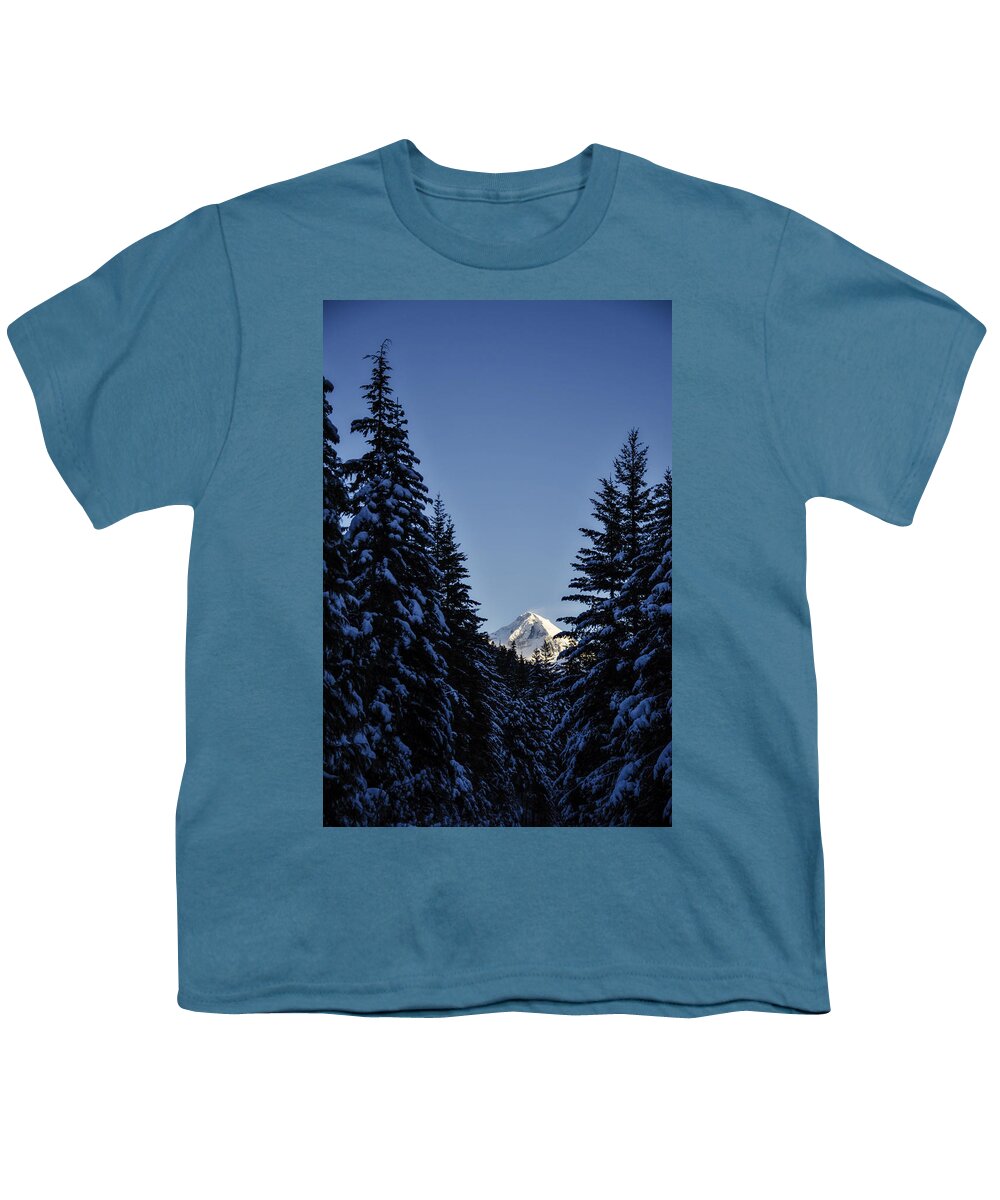 Serenity Youth T-Shirt featuring the photograph The Wedge Through the Trees by Pelo Blanco Photo