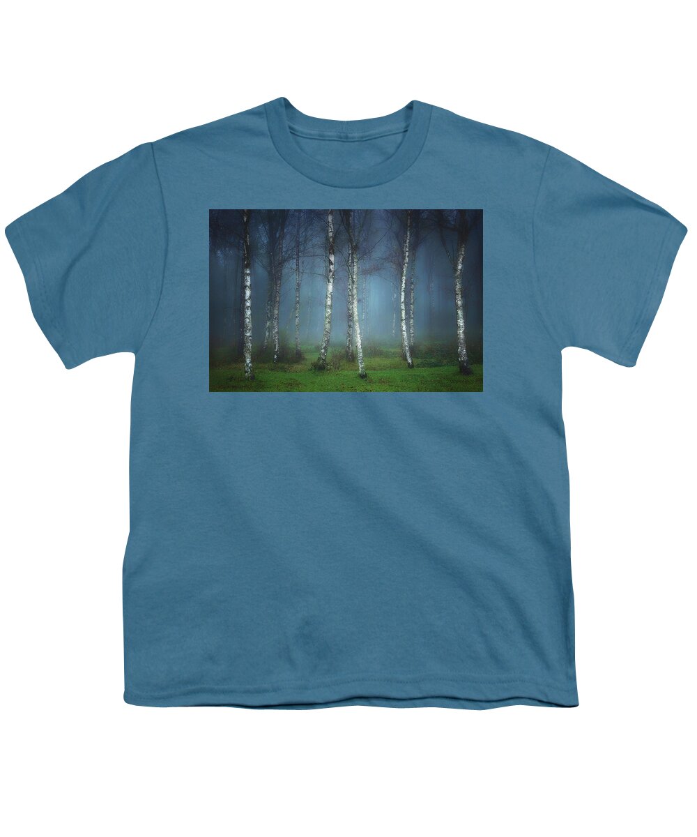 Forest Youth T-Shirt featuring the photograph The White Stripes by Mikel Martinez de Osaba