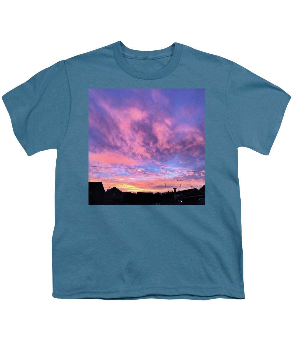Natureonly Youth T-Shirt featuring the photograph Tonight's Sunset Over Tesco :)
#view by John Edwards