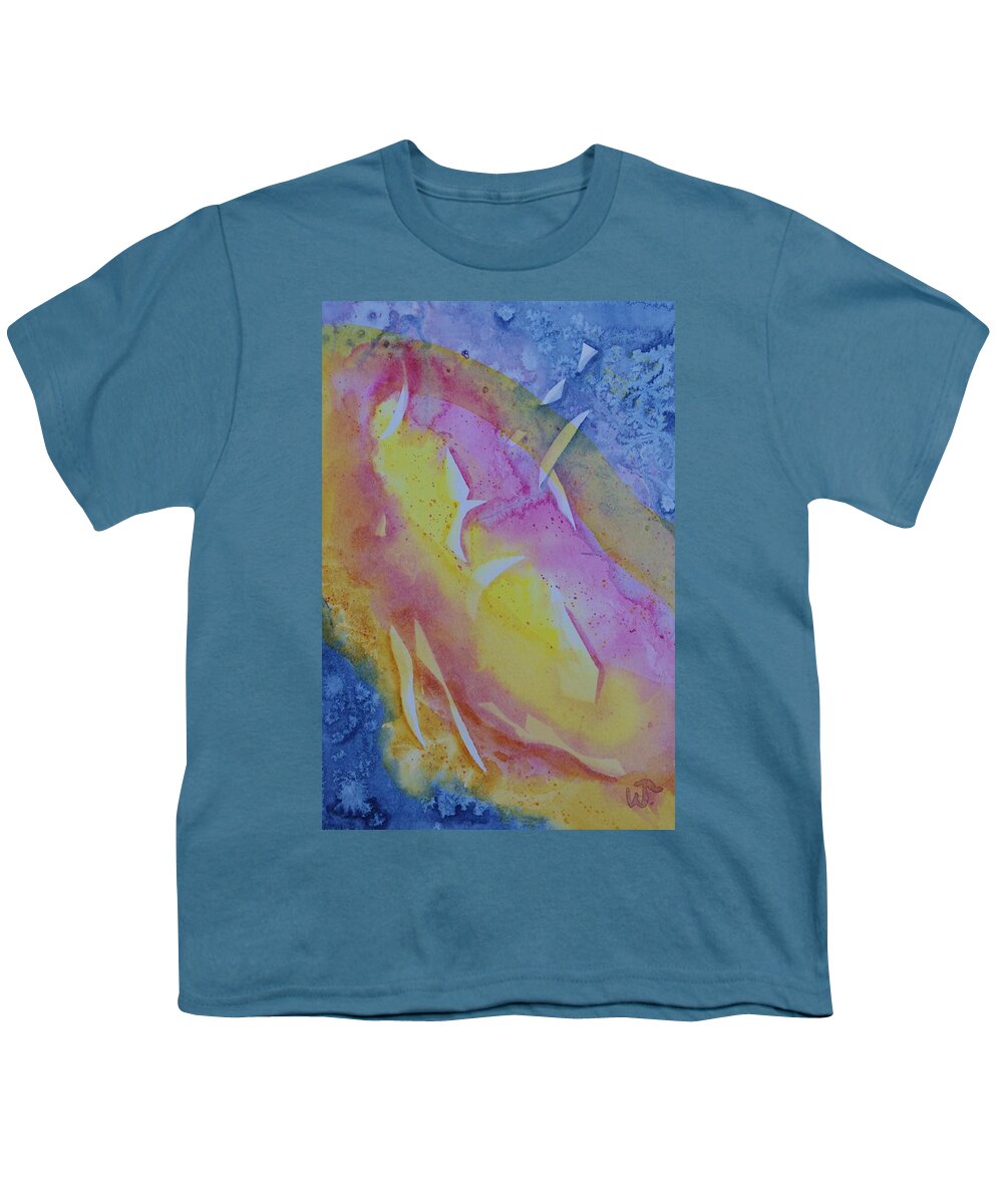 Transparent Abstract Youth T-Shirt featuring the painting Transparent Abstract by Warren Thompson