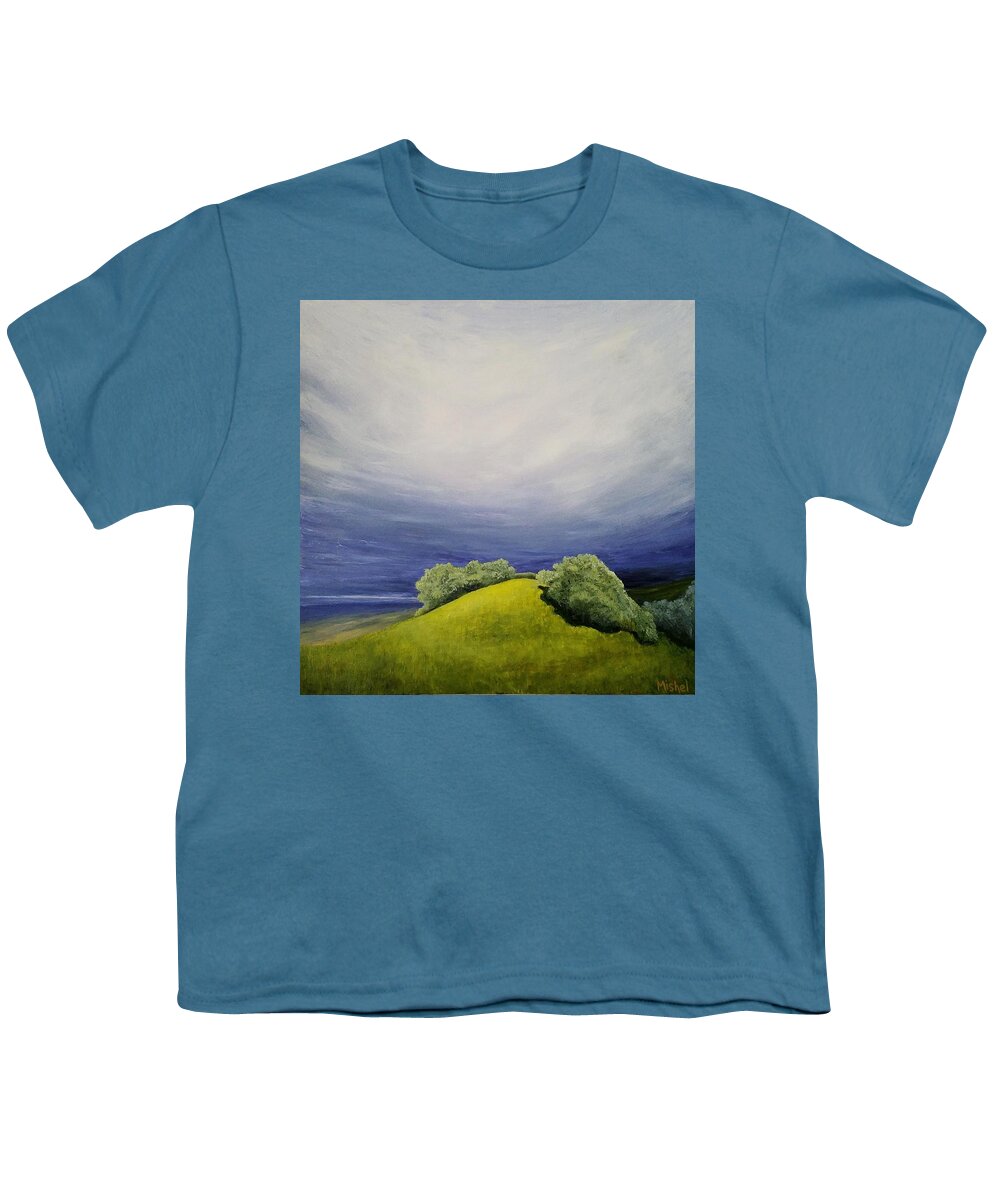 Mishel Vanderten Youth T-Shirt featuring the painting Valle Vista Meadow by Mishel Vanderten