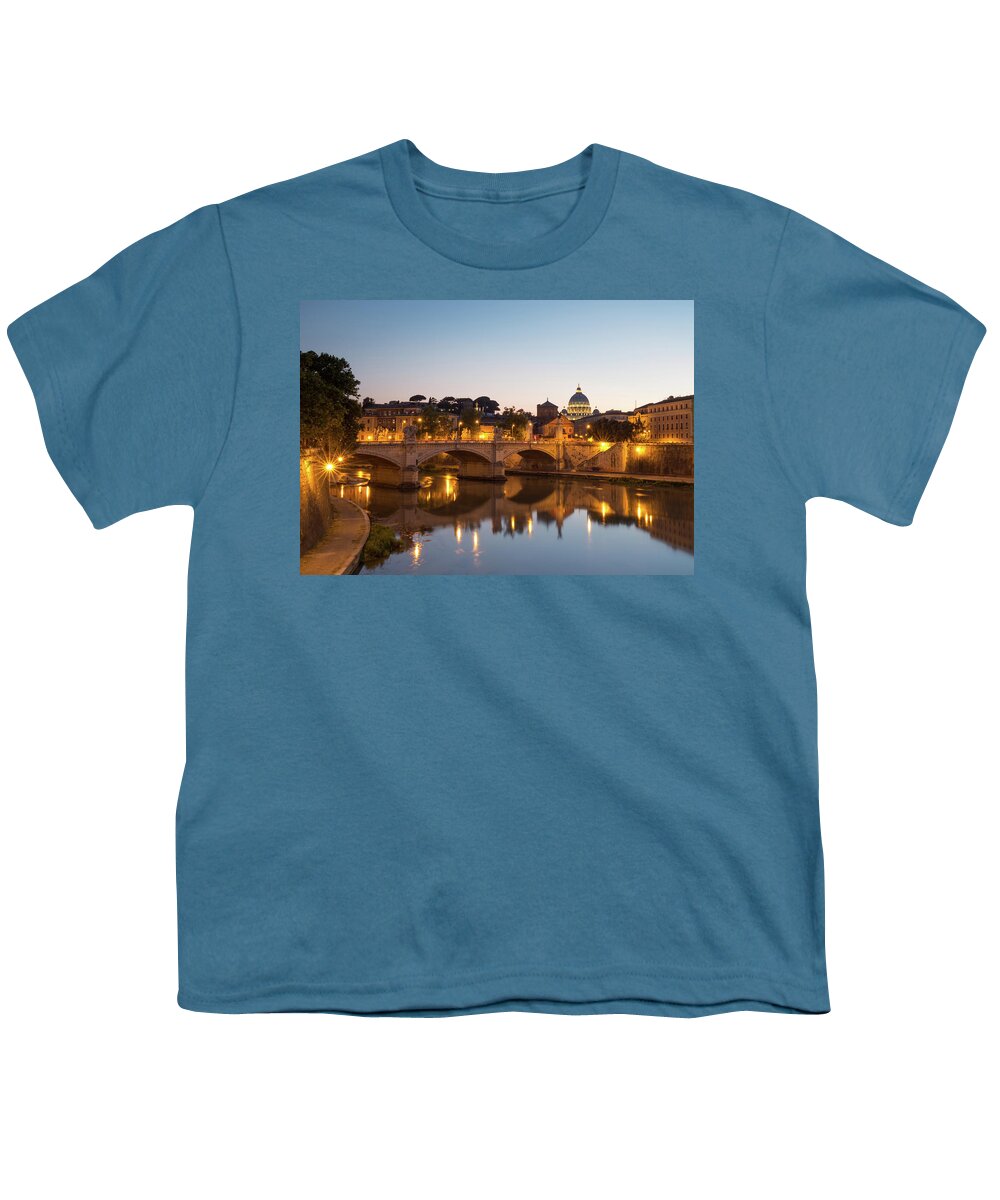 Rome Youth T-Shirt featuring the photograph View Of Rome by Rob Davies