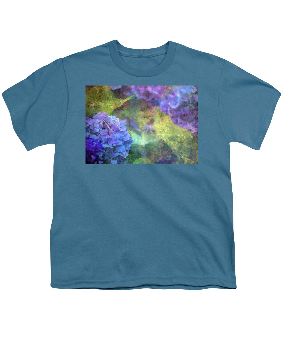 Violet Youth T-Shirt featuring the photograph Violet Hydrangea 3637 IDP_2 by Steven Ward