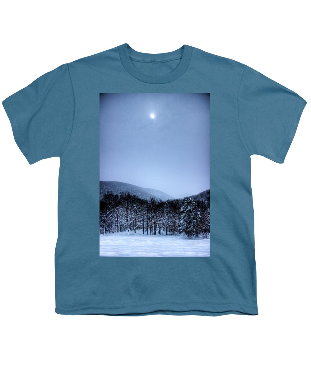 Snow Youth T-Shirt featuring the photograph Winter Sun by Jonny D