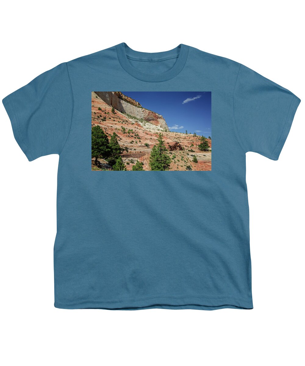 Zion National Park 6 Youth T-Shirt featuring the photograph Zion National Park 6 by Susan McMenamin