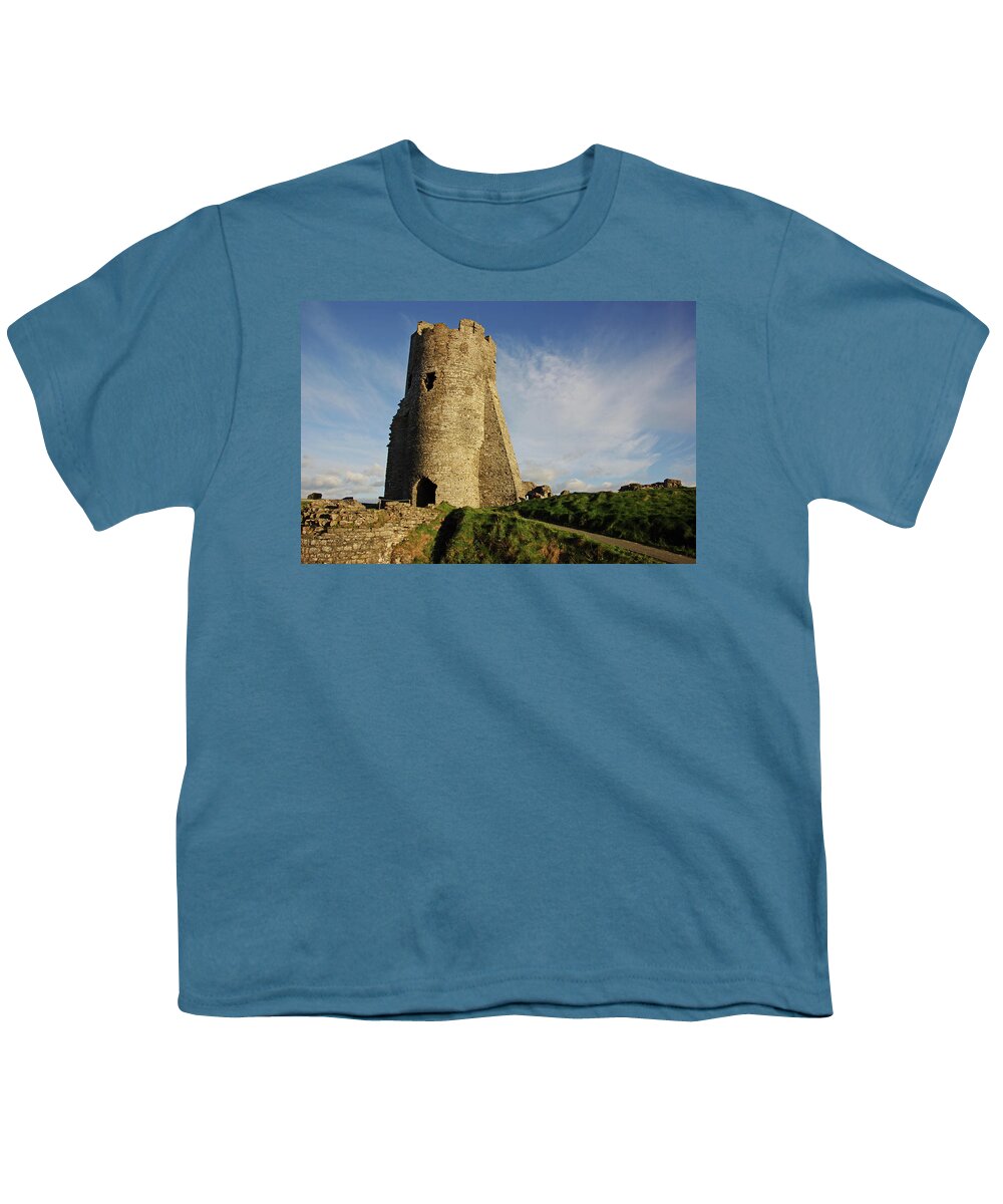 Wales Youth T-Shirt featuring the photograph ABERYSTWYTH. The Castle Gatehouse. by Lachlan Main