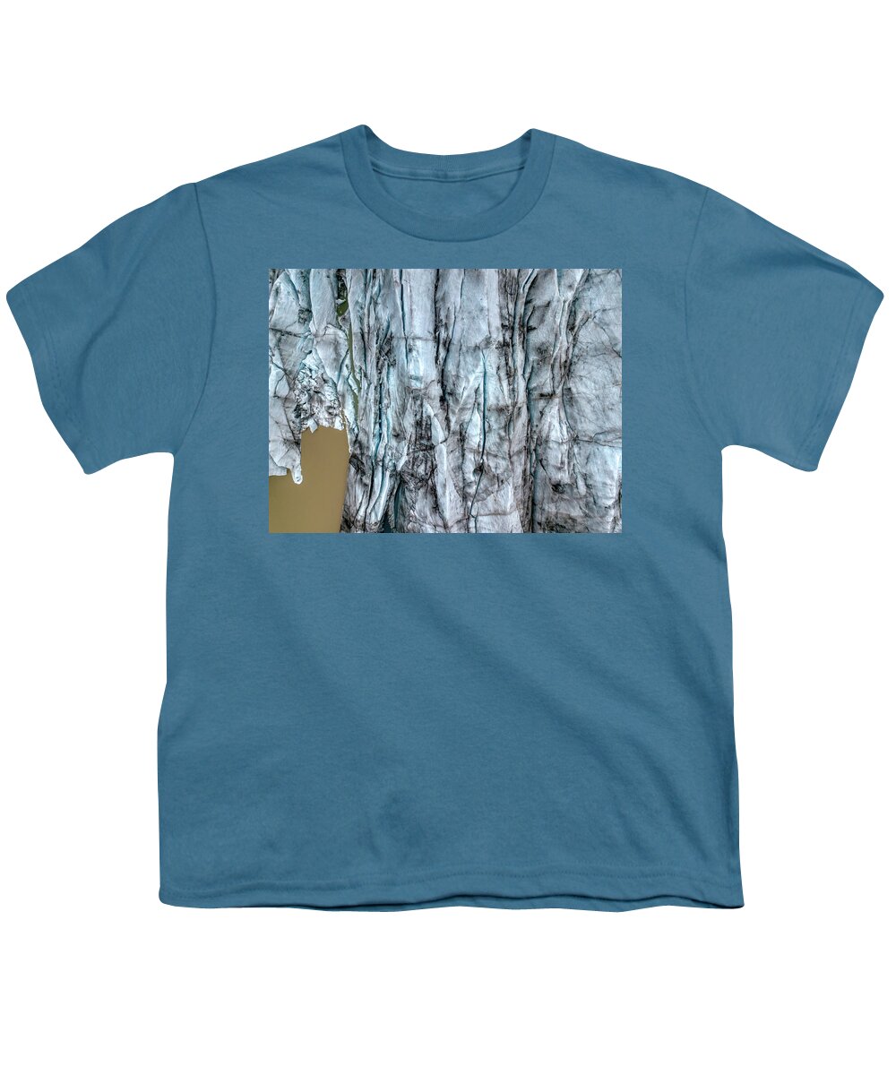Drone Youth T-Shirt featuring the photograph Artic Glacier by David Letts