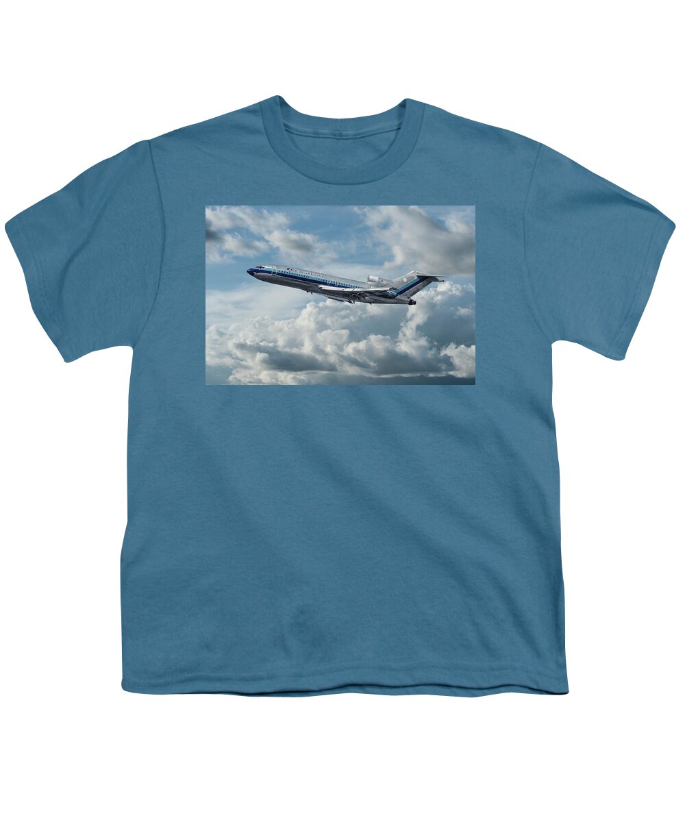 Eastern Airlines Youth T-Shirt featuring the photograph Eastern Airlines Boeing 727 by Erik Simonsen