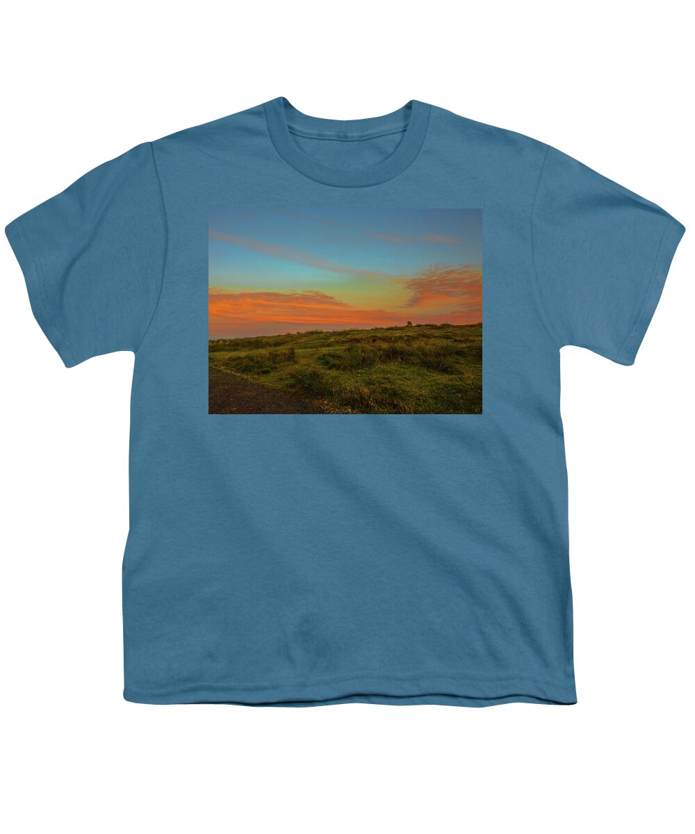 Irish Sunset- Youth T-Shirt featuring the photograph Irish sunset #i1 by Leif Sohlman