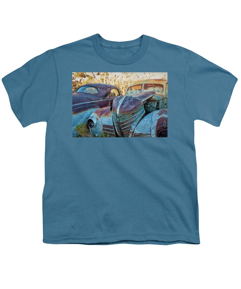 Vintage Old Cars Youth T-Shirt featuring the photograph Lost in Time by Sandra Selle Rodriguez