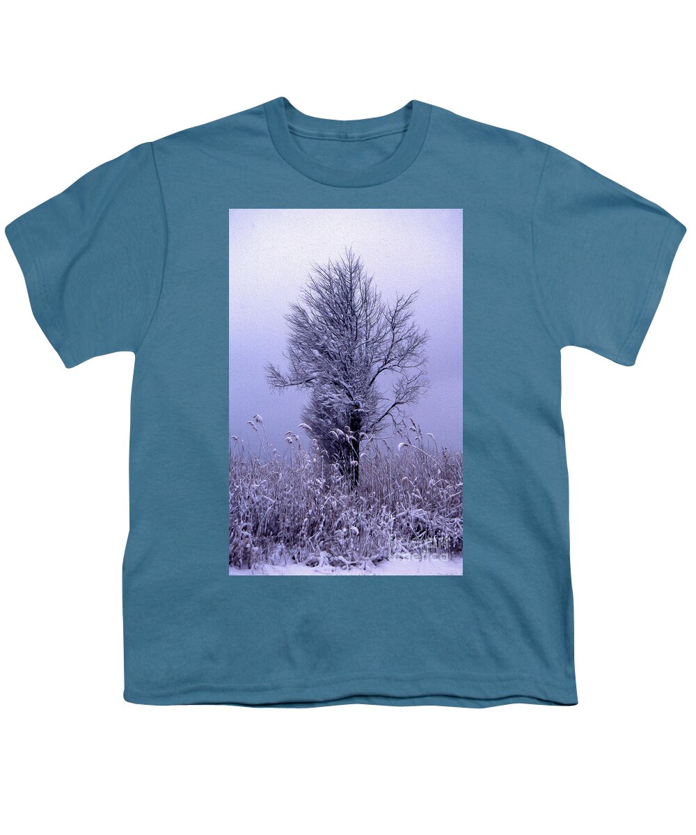 Scenic Youth T-Shirt featuring the photograph Painted First Snow by Skip Willits