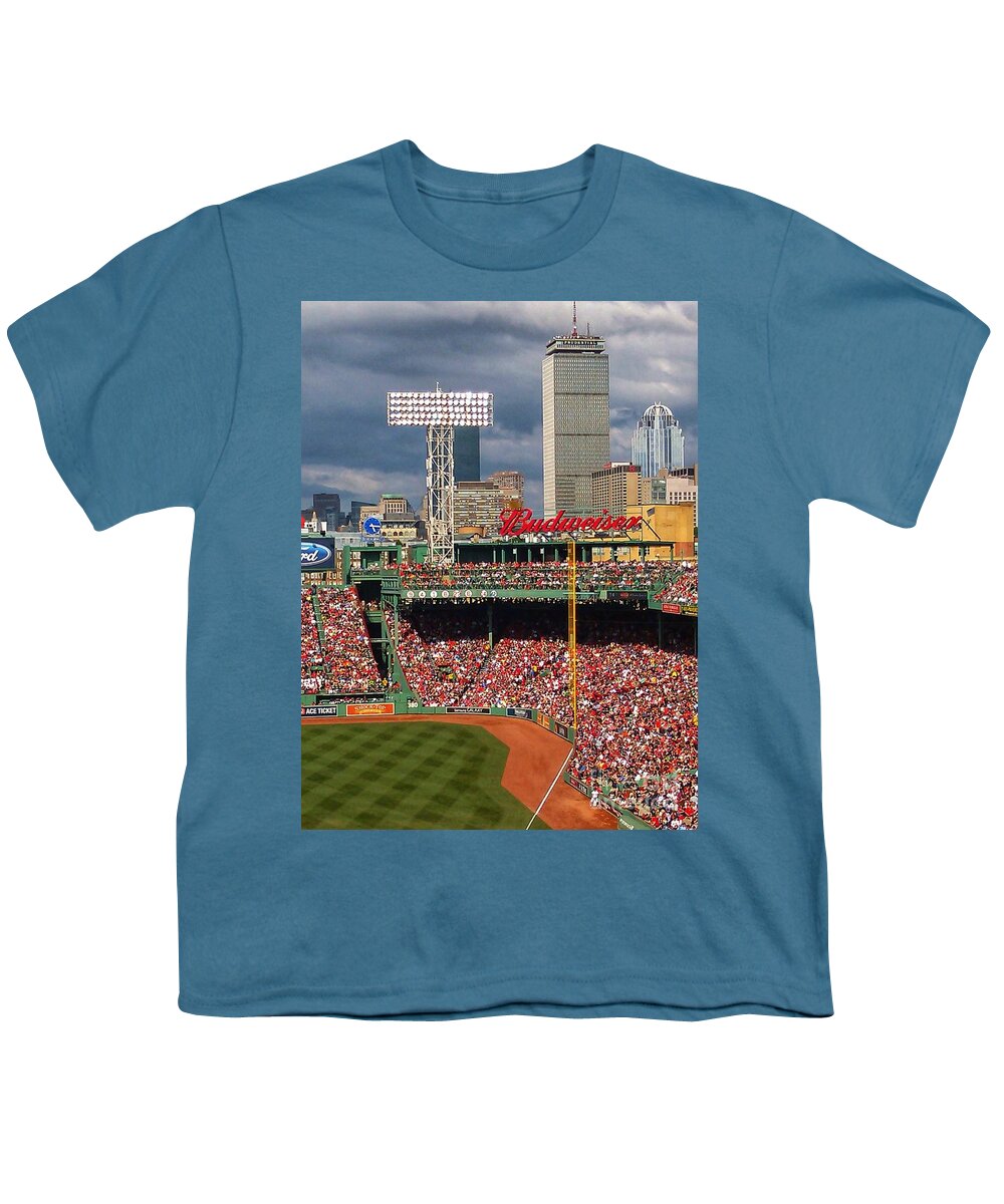 Fenway Park Youth T-Shirt featuring the photograph Peskys Pole at Fenway Park by Mary Capriole