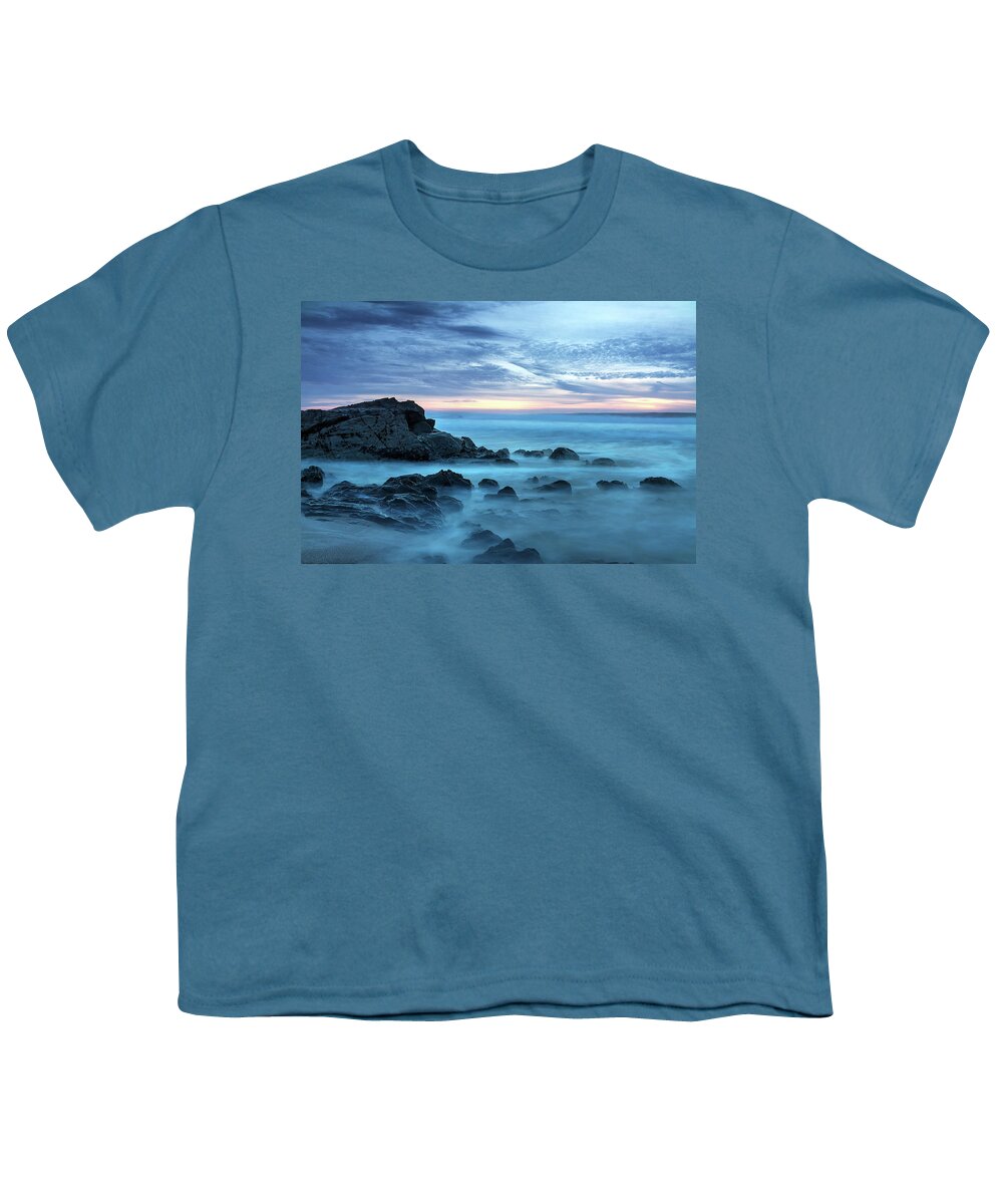 Sunset Youth T-Shirt featuring the photograph Pistachio Beach 2 by Morgan Wright