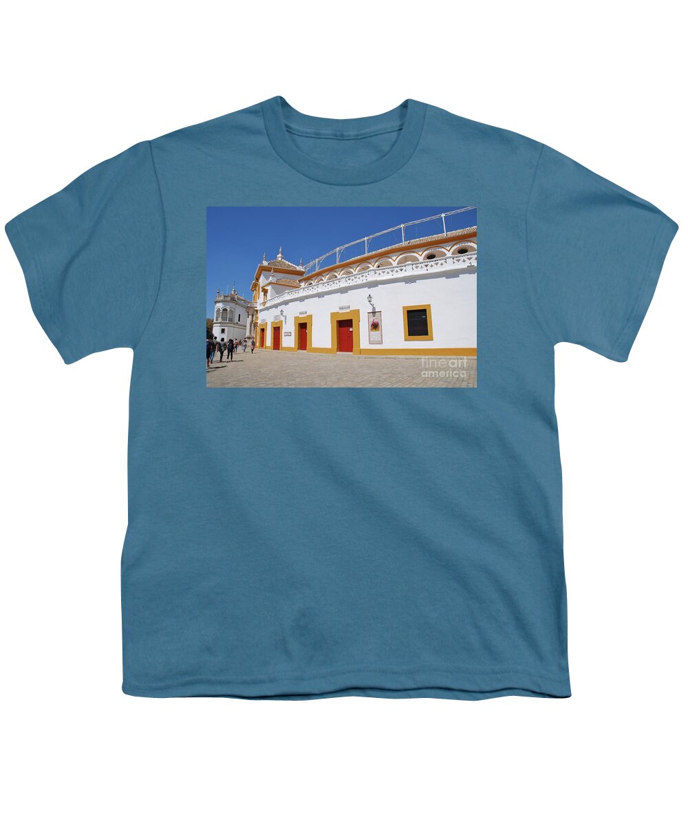 Seville Youth T-Shirt featuring the photograph Plaza de Toros in Seville by David Fowler