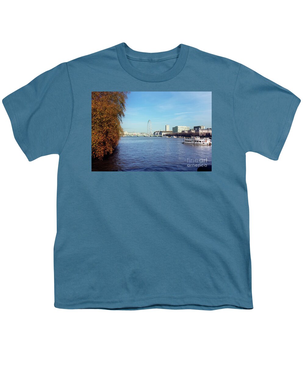 Thames Youth T-Shirt featuring the photograph River Thames London by Terri Waters