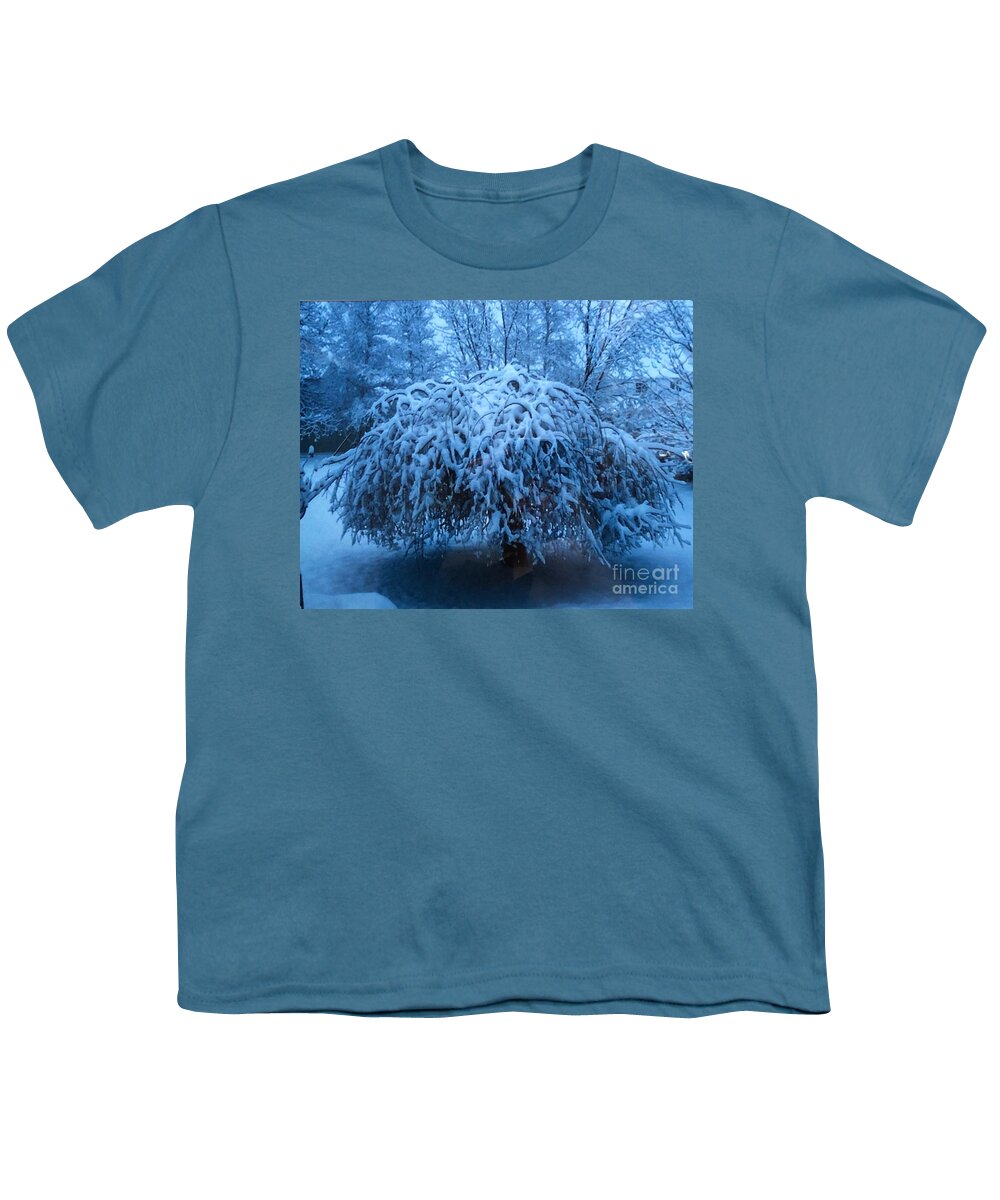 Tree Youth T-Shirt featuring the photograph Spring Snow by Kate Conaboy