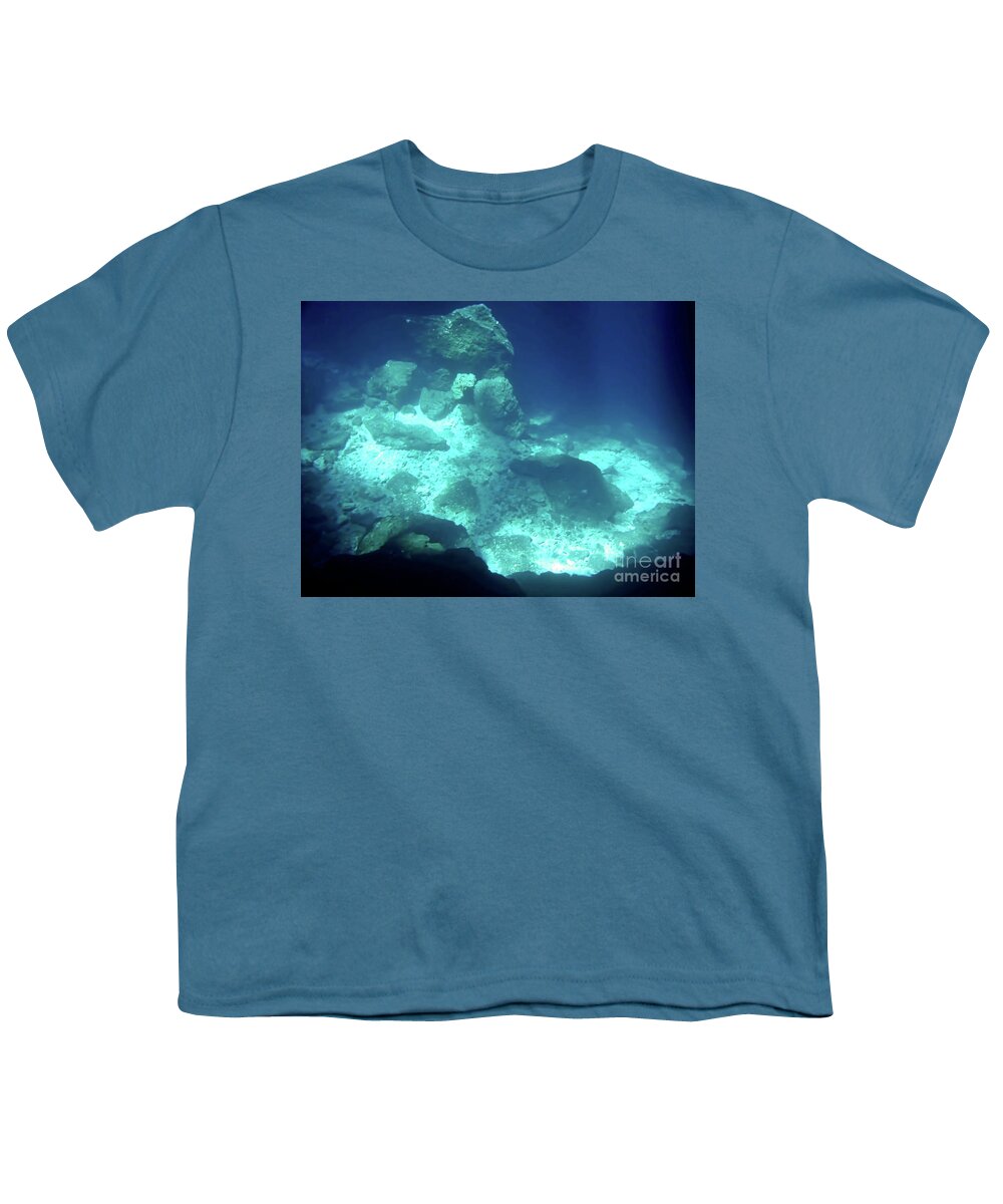 Devils Den Youth T-Shirt featuring the photograph Sunbeams Underwater by D Hackett