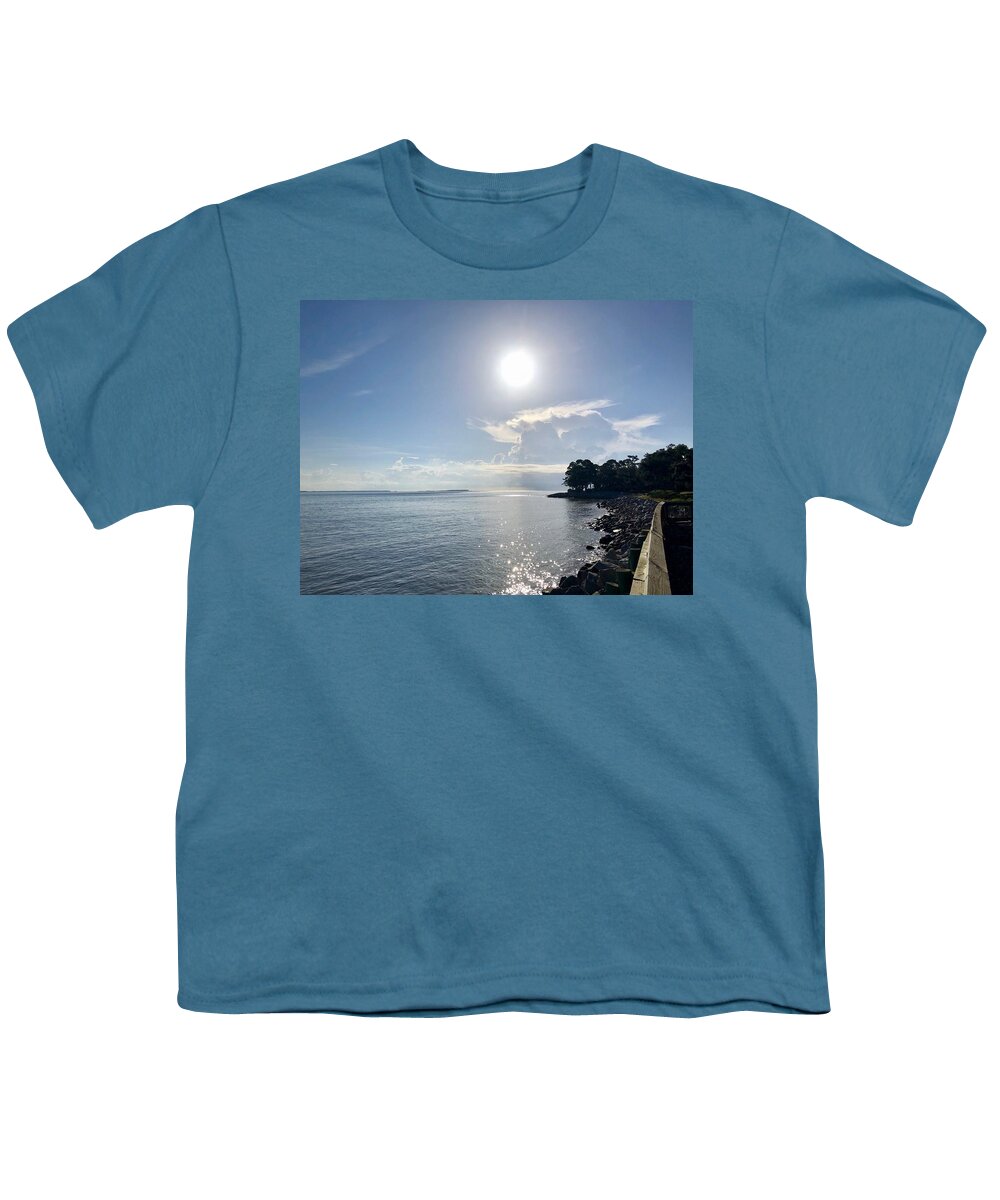 Sunrise Youth T-Shirt featuring the photograph Sunrise Over Port Royal Sound at Dolphin Head by Dennis Schmidt