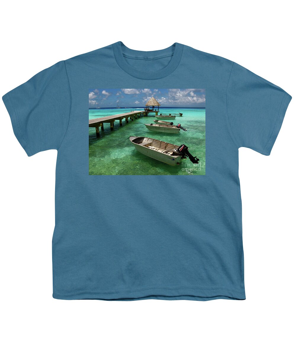 Tahiti Youth T-Shirt featuring the photograph Tahitian Waters by Terri Brewster