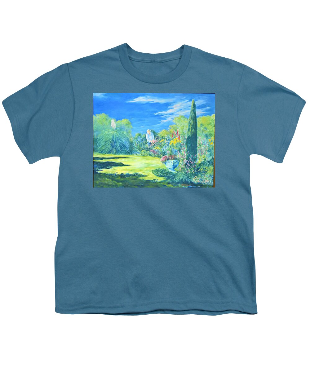 Morning Youth T-Shirt featuring the painting The Gardener by ML McCormick