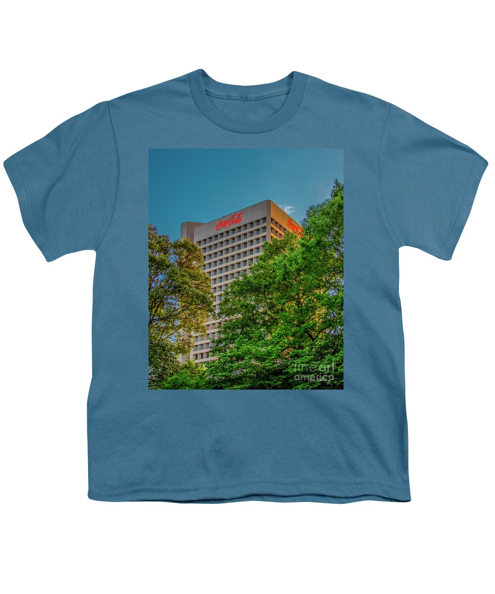 Reid Callaway The Headquarters Youth T-Shirt featuring the photograph The Headquarters The Coca-Cola Company Atlanta Georgia by Reid Callaway