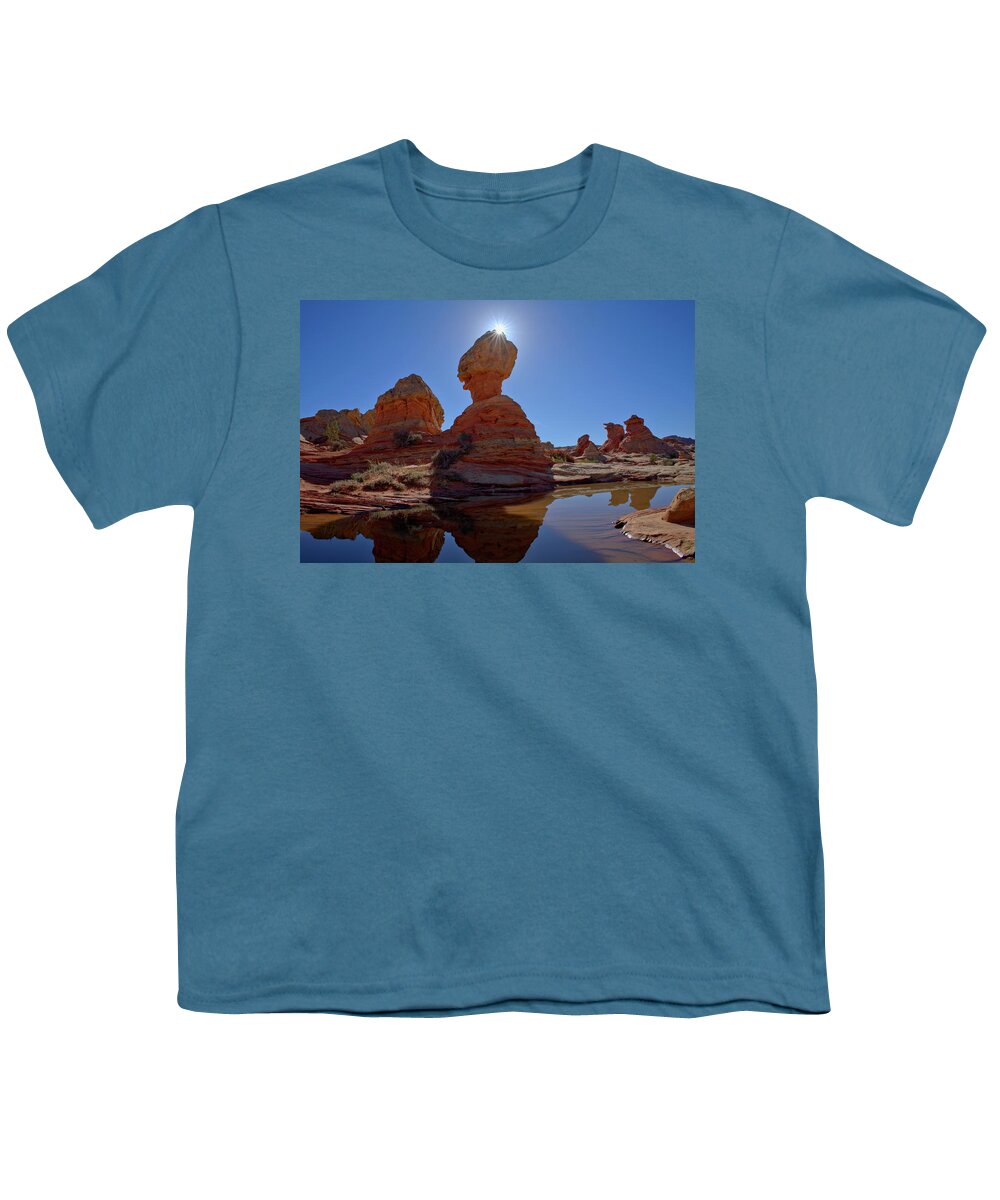 Landscape Youth T-Shirt featuring the photograph The Martian by Ivan Franklin