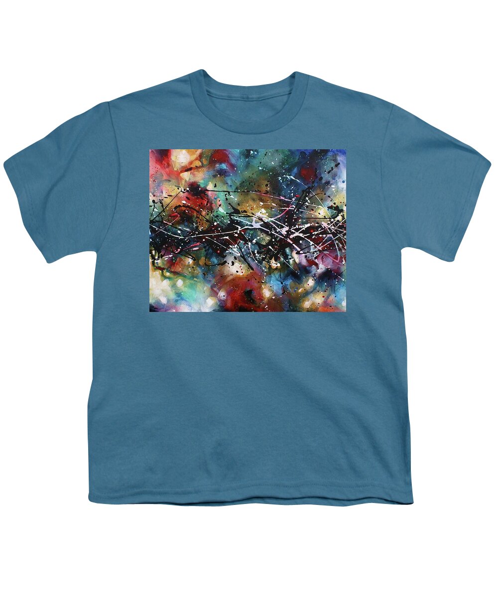 Abstract Youth T-Shirt featuring the painting Uncharted by Michael Lang
